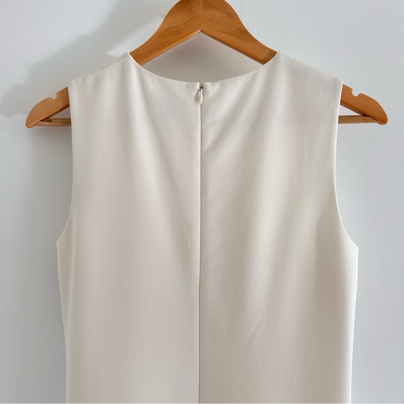 THEORY “Easy Shift Dress Admiral Crepe” In Cream - Picture 6 of 10